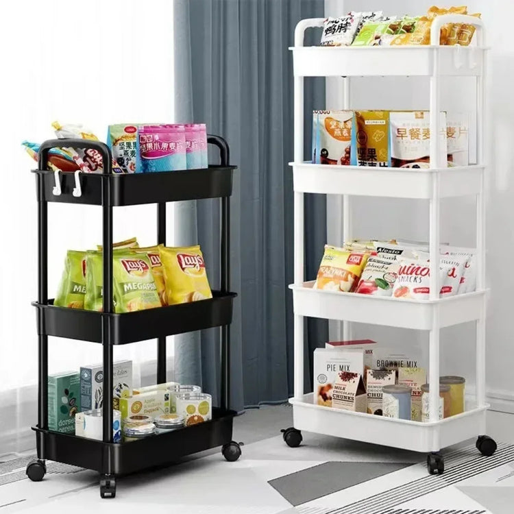 Mobile Storage Rack Trolley Household Kitchen Multifunctional Cart With Wheels Rack Bedroom Multi-Layer Storage Home Accessories - MyEmpired
