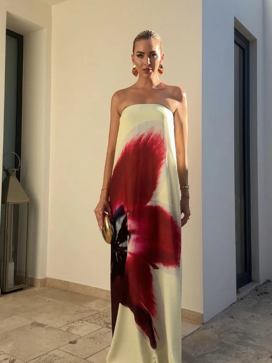 Strapless Back Belt Sleeveless Women&