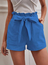 Stylish Solid Color White Shorts Women Pocket Drawstring Casual short Pants Summer Daily Pants - MyEmpired