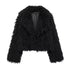 TRAFZA 2025 Autumn Winter Women Casual Faux Fur Jackets Fashion Streetwear Solid Turn Down Collar Warm Oversized Thick Coats - MyEmpired