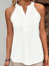 Plus Size Floral Print Tank Top, Vacation Style Sleeveless V Neck Top For Summer & Spring, Women&