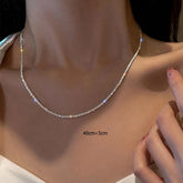 Necklace Silver Color Sparkling - MyEmpired