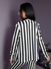 Black and white striped women&