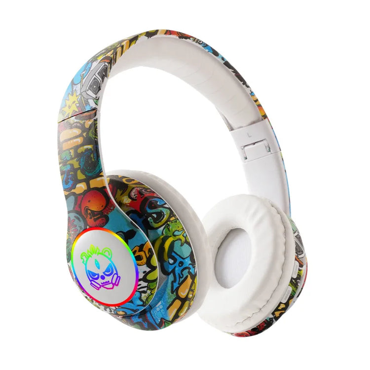 Wireless Bluetooth Headphones Graffiti Design Earphones - MyEmpired