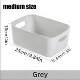 Desktop storage box cosmetics miscellaneous items snacks storage basket kitchen organizing box household drawer plastic storage - MyEmpired