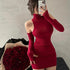 Sexy Slim Fit Chic Dress Summer Fashion Solid Color High Neck Women Sleeveless Mini Dresses Casual Evening Party Club Vestidos - MyEmpired