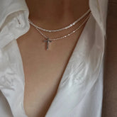 Necklace Silver Color Sparkling - MyEmpired