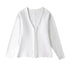 TRAFZA 2024 Spring Summer Sexy Solid Knitted Women Suits Fashion Nightclub V Neck Single Breasted Shirts+Chic Mini Pencil Skirts - MyEmpired