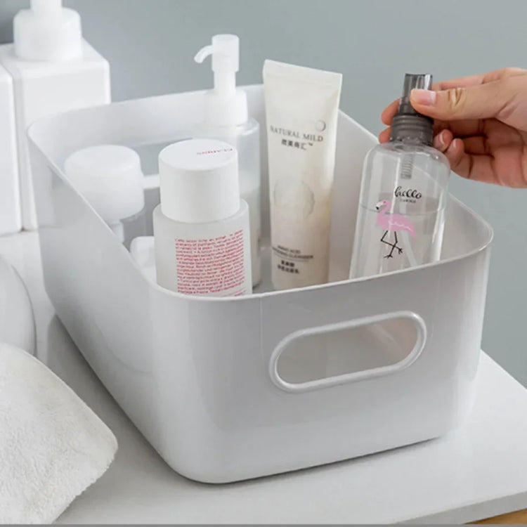 Desktop storage box cosmetics miscellaneous items snacks storage basket kitchen organizing box household drawer plastic storage - MyEmpired