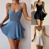 Suspender V-Neck Sexy Mini Short - MyEmpired