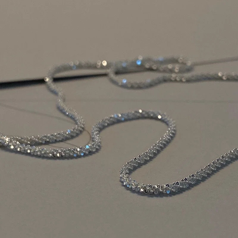Popular Sparkling Necklace For Women Clavicle Chain Choker Fashion Jewelry Wedding Party Birthday Gift - MyEmpired
