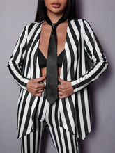 Black and white striped women&