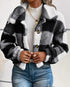 Fall Clothes 2024 Women Winter Sale Plaid Pattern Turn-Down Collar Button Coat Women Clothing - MyEmpired