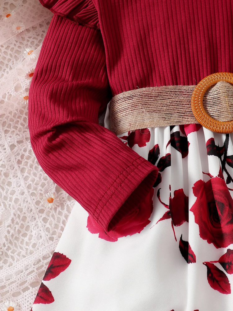 1-7 Years Children Girls New Year Dress Red - MyEmpired