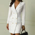 Autumn Winter Women Blazer Suit Casual Double Breasted Pocket Women Long Jackets Elegant Long Sleeve Female Blazer Outerwear - MyEmpired