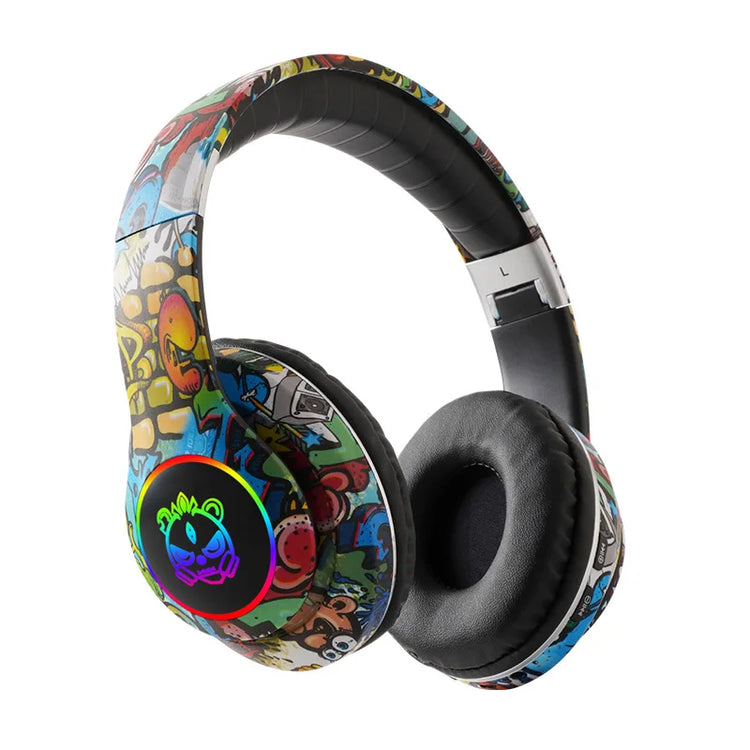 Wireless Bluetooth Headphones Graffiti Design Earphones - MyEmpired
