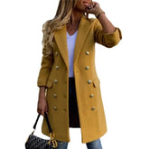 Elegant Casual Woollen Overcoat Buckle - MyEmpired