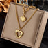 XIYANIKE 316L Stainless Steel Gold Color Love Heart Necklaces For Women Chokers 2021Trend Fashion Festival Party Gift Jewelry - MyEmpired