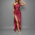 Summer Off Shoulder Satin Dress Sexy Backless Strapless Bodycon Dress For Women Elegant Wedding Cocktail Evening Party Dresses - MyEmpired