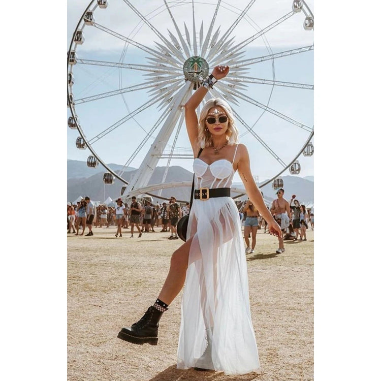 Womens Sexy See Through Perspective Mesh Sleeveless - MyEmpired