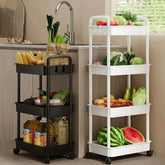 Mobile Storage Rack Trolley Household Kitchen Multifunctional Cart With Wheels Rack Bedroom Multi-Layer Storage Home Accessories - MyEmpired