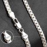 18K Gold/Silver Color 6mm Full Sideways Necklace - MyEmpired
