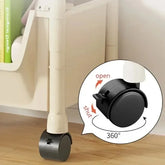 Trolley Bookshelf Kitchen Storage Slit Storage Cabinet Bathroom Living Room Home Organizer Rack Kitchen Corner Narrow - MyEmpired