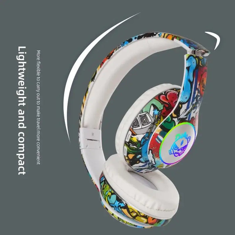Wireless Bluetooth Headphones Graffiti Design Earphones - MyEmpired