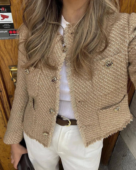 Chic Female Tweed Jacket Coat - MyEmpired