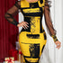 Contrast Mesh Bodycon - MyEmpired
