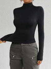 Devine Mock Neck Long Sleeve T-Shirt - MyEmpired