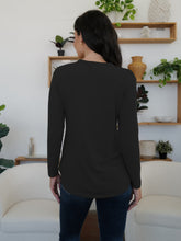FAM-FAM Round Neck Long Sleeve T-Shirt - MyEmpired