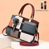 Grid Patterned Shoulder Bag - MyEmpired