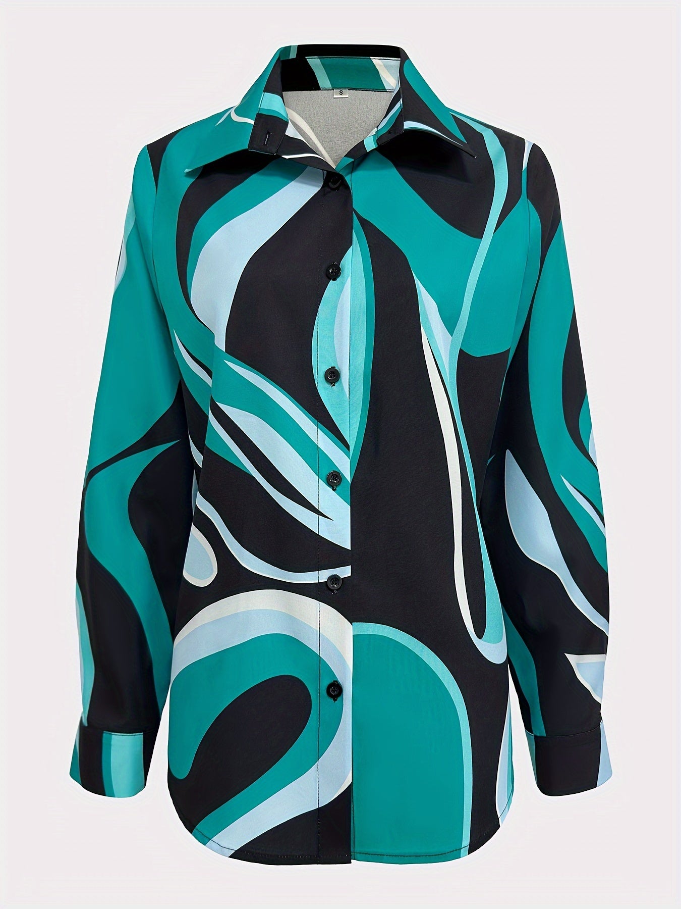 Casual Button Front Long Sleeve Shirt - MyEmpired