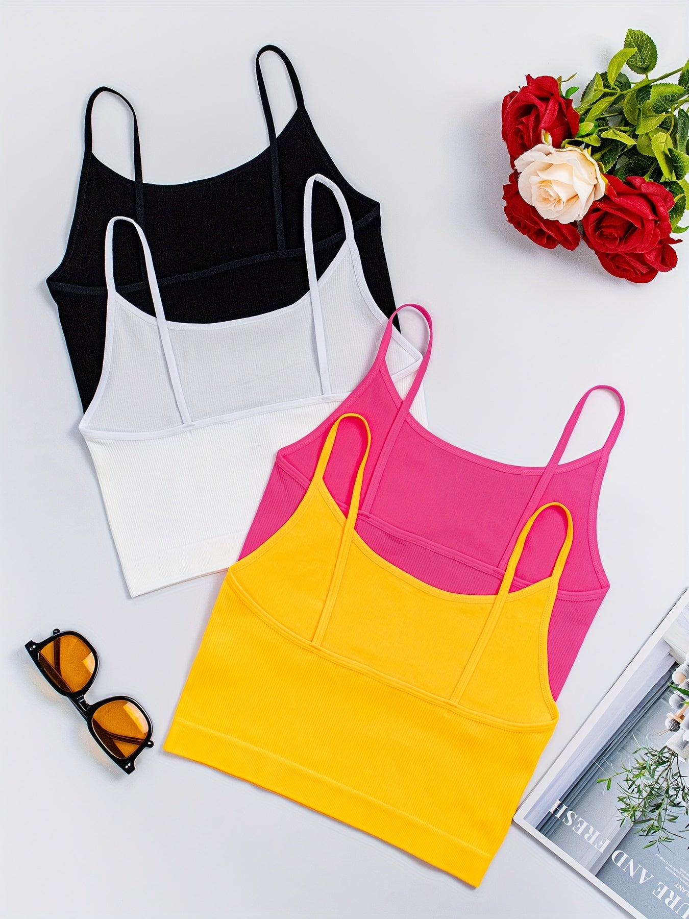 4-Pack Women's Polyamide Camisoles