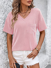 Mandy V-Neck Dropped Shoulder T-Shirt - MyEmpired
