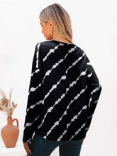 Striped Round Neck Long Sleeve T-Shirt - MyEmpired