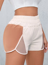 Color Block Wide Waistband Shorts - MyEmpired