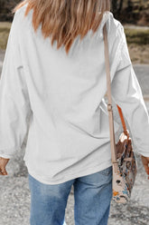 Bunny Graphic Round Neck Sweatshirt - MyEmpired