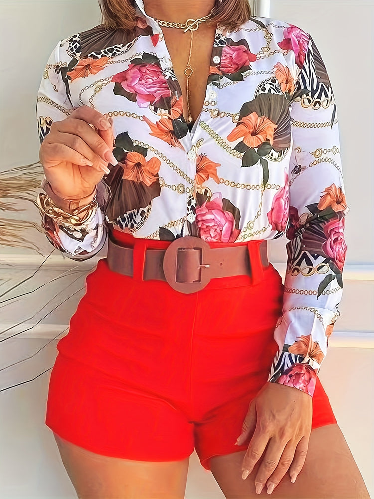 Tropical Print Blouse - MyEmpired