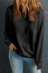 Round Neck Dropped Shoulder Sweatshirt - MyEmpired