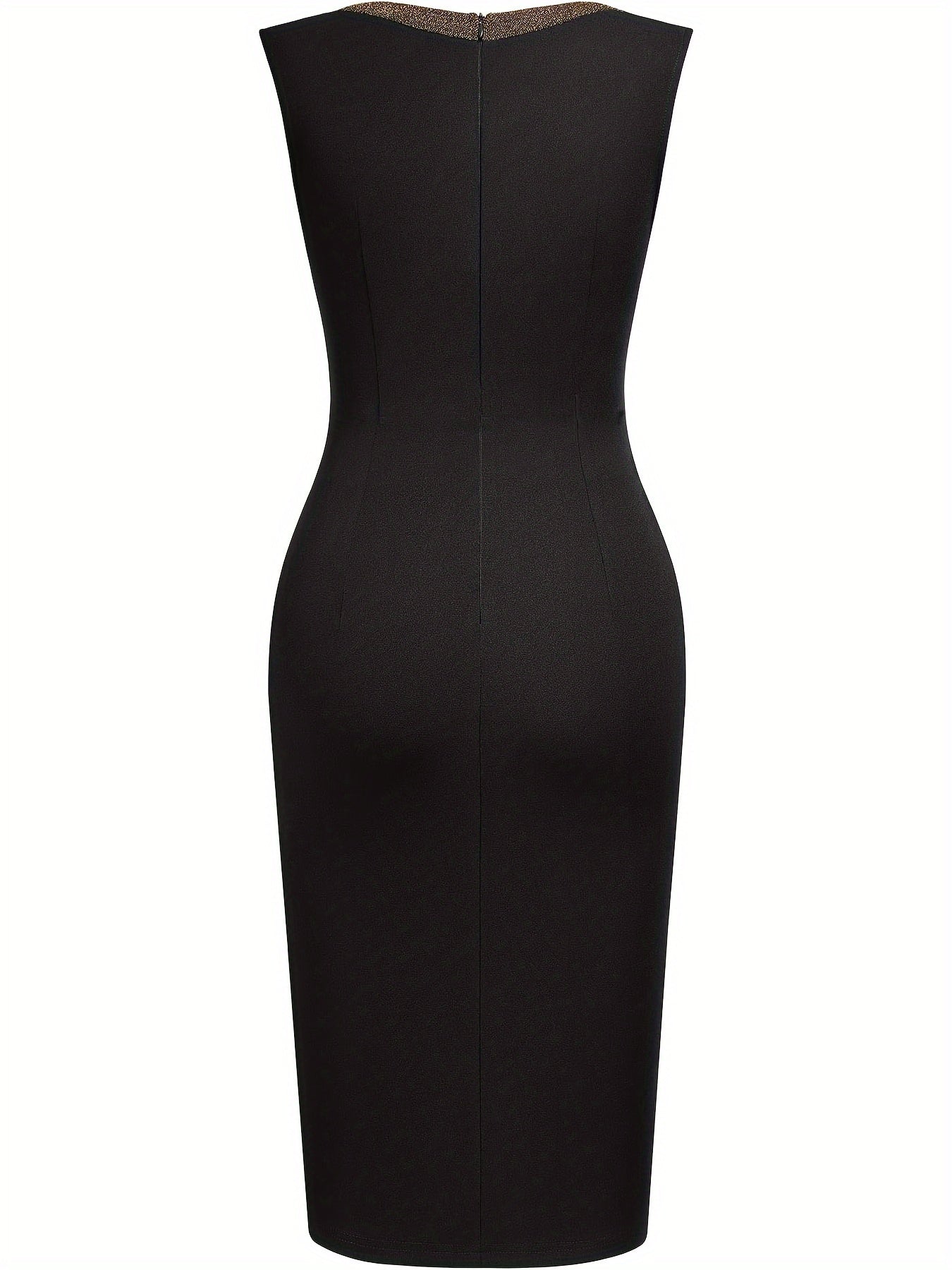 Contrast Trim Bodycon Dress