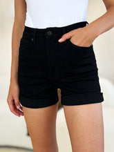 Judy Blue Full Size High Waist Tummy Control Cuffed Denim Shorts - MyEmpired