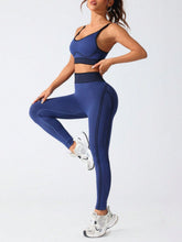 Scoop Neck Cami and High Waist Leggings Active Set - MyEmpired