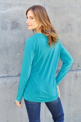 Basic Bae Full Size Round Neck Long Sleeve Top - MyEmpired