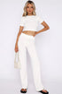 Round Neck Short Sleeve Top and Pants Set - MyEmpired