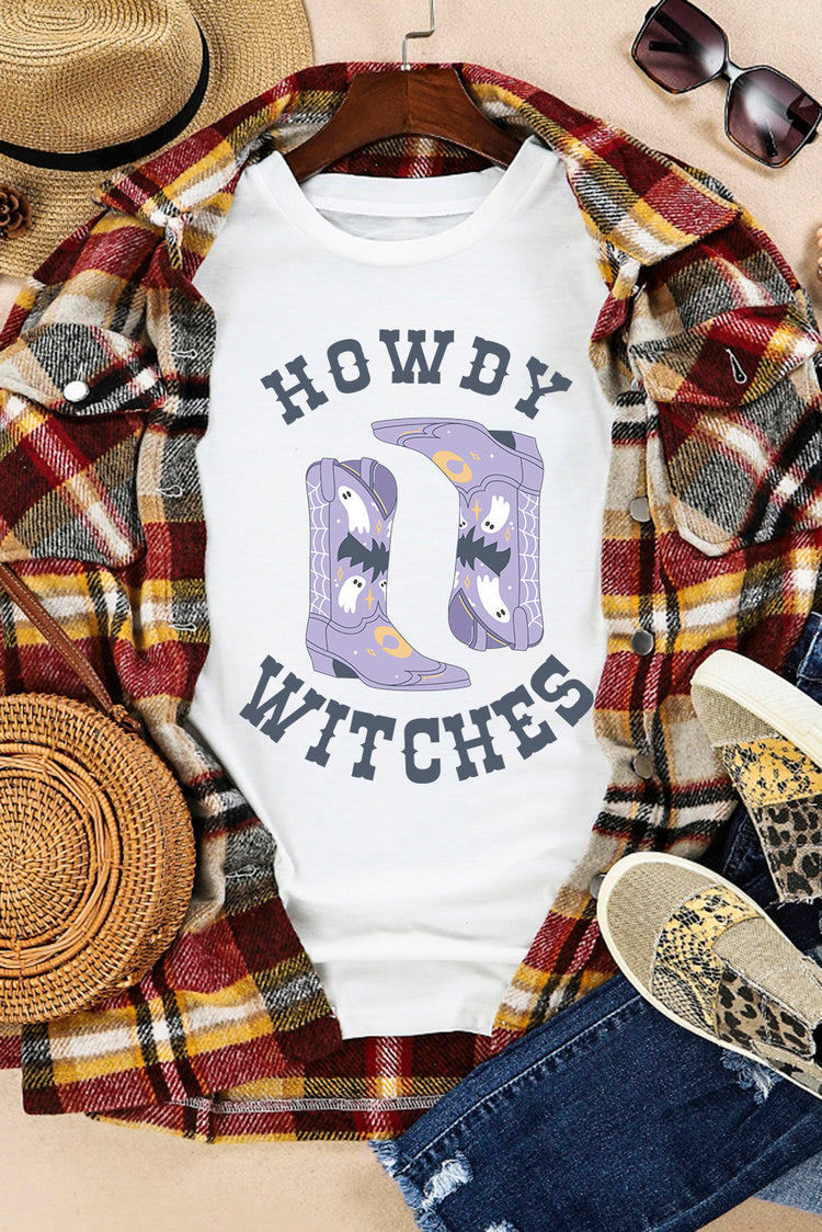 Graphic Round Neck Short Sleeve T-Shirt - MyEmpired