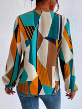 V-Neck Blouse with Lantern Sleeves - MyEmpired