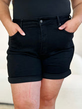 Judy Blue Full Size High Waist Tummy Control Cuffed Denim Shorts - MyEmpired