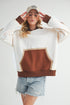 Aemi + Co Color Block Kangaroo Pocketed Hoodie - MyEmpired